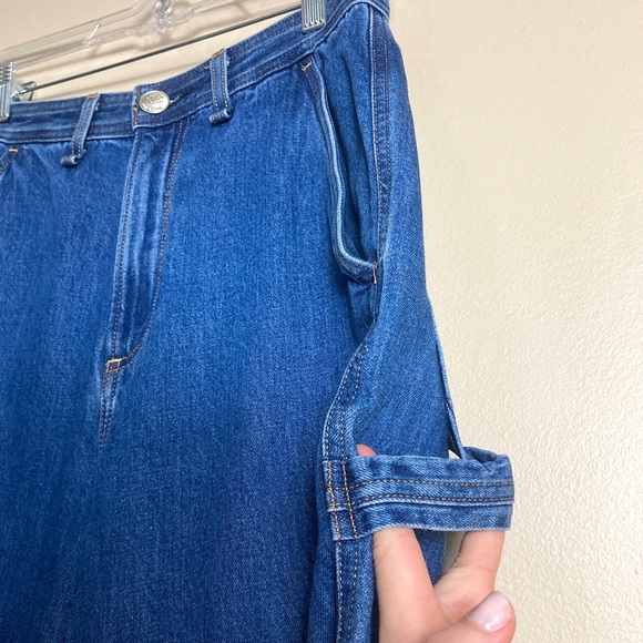 Rag & Bone Ruth Super-High Rise Straight Jeans in Clean Lagoon - Picture 10 of 16